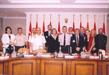 Faculty Seminar participants with members of the Turkis Ministry of National Defense