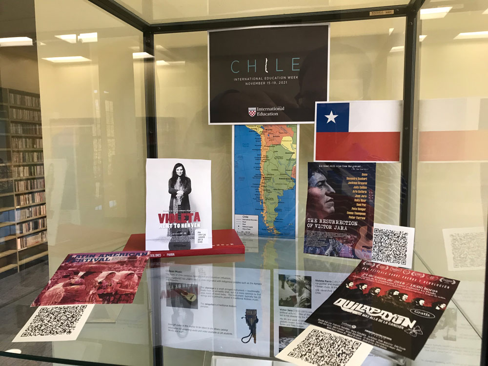 Chilean Music Exhibit in Parsons Music Library